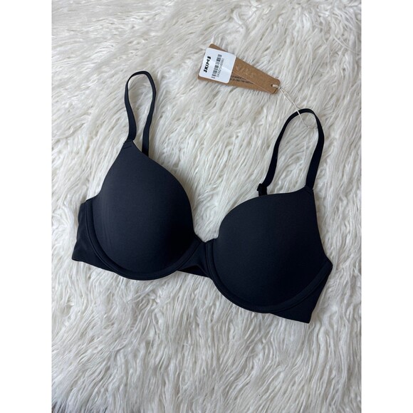 Skims Fits Everybody T-shirt Bra Onyx Size 32C - Picture 4 of 7